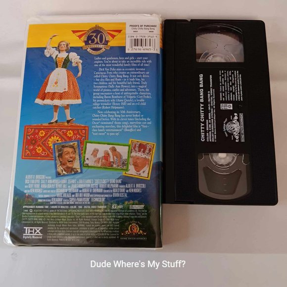 MOVIE: Chitty Chitty Bang Bang VHS 1998 30th Anniversary Edition Video Cassette - Picture 2 of 3